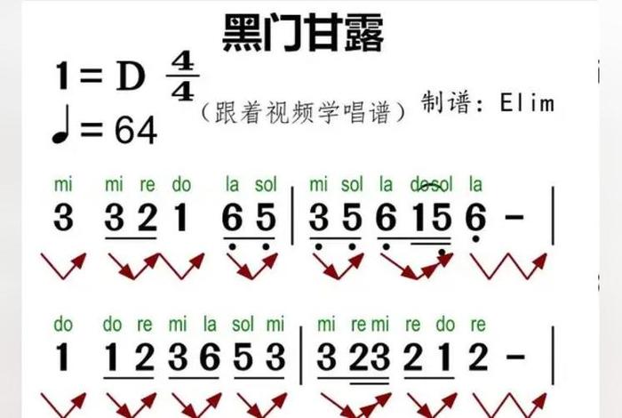 学习简谱视唱教学，简谱视唱教程