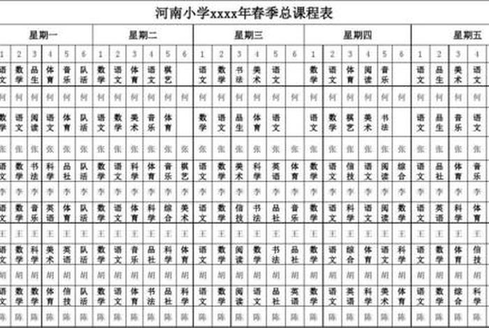 小学者课程，小学课程的具体课程内容