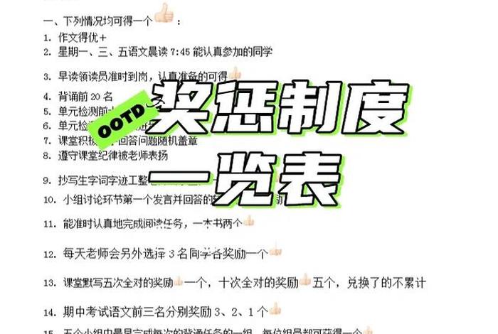 学习奖惩激励制度 - 学生奖惩激励机制