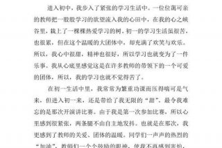不一样的初中生活作文600字、不一样的初中生活作文600字六年级