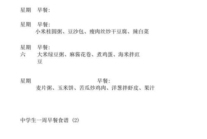 学生早餐食谱大全及做法大全，13-18岁青少年营养早餐