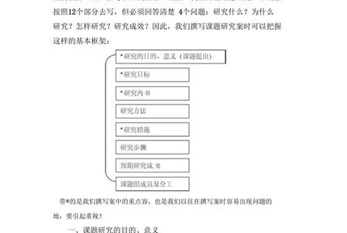 做科研课题的步骤；科研课题怎么写