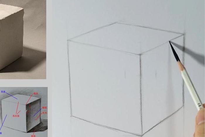 素描零基础教学，素描零基础教学正方体