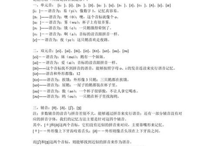 学习音标是记忆单词的最好方法，如何简单记住音标