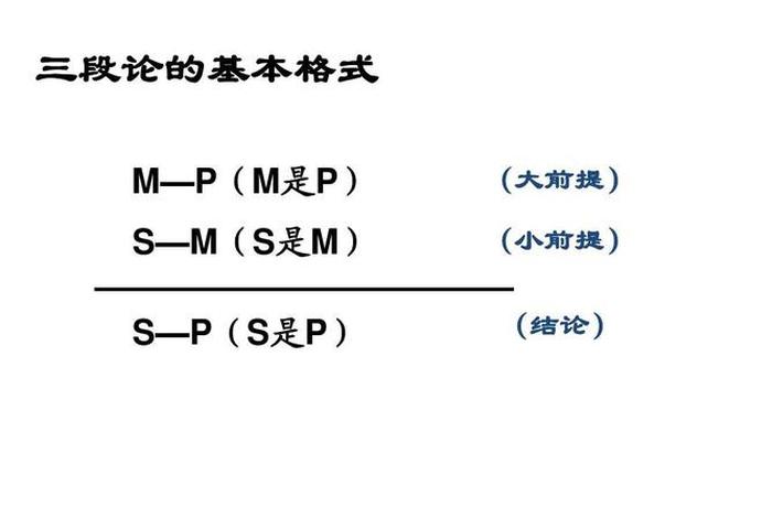 逻辑学的三段论 - 逻辑学的三段论推理