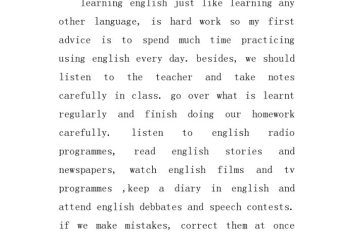 英语学习的作文初三 关于学英语的英语作文初中
