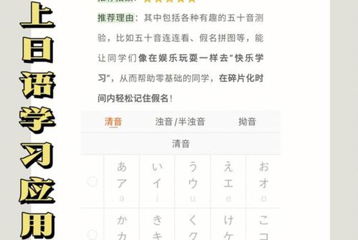 日语学习基础软件、日语基础入门软件