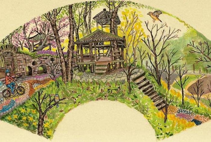 国画学校 国画学校一角