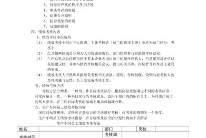 关于绩效考核方案建议、绩效考核建议模板