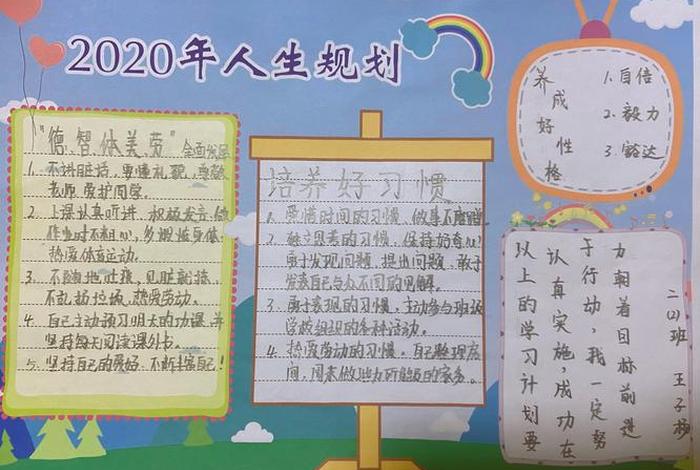 对自己学习规划、对自身学业的规划