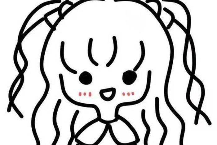 简笔画人物；简笔画人物少女