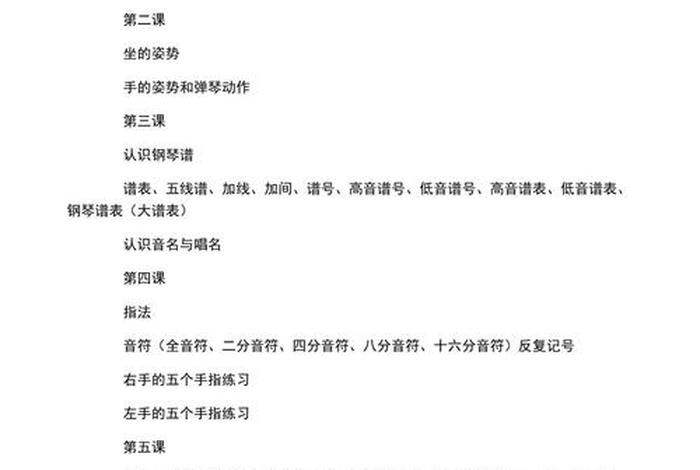 学钢琴的一些基础知识 学钢琴的一些基础知识有哪些