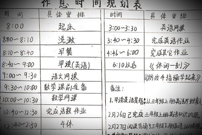 学生个人时间规划表（学生个人时间规划表怎么写）