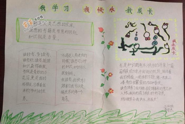 热爱学习手抄报、关于阅读的手抄报简单又漂亮