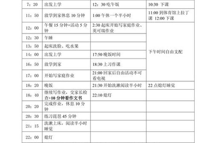 学生学习目标清单；学生目标表