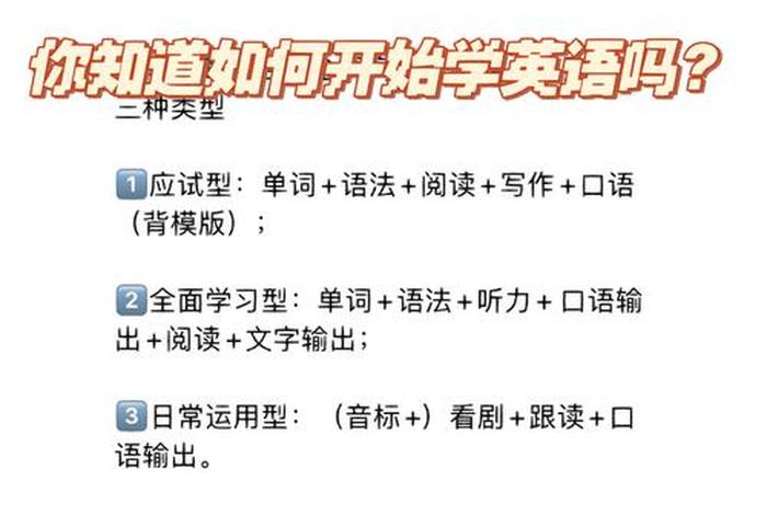 想自学英语怎么开始；自学英语口语最好的方法