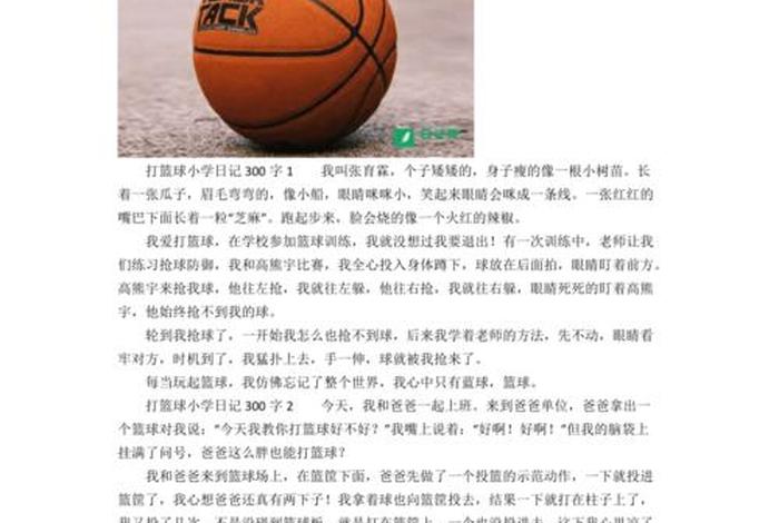 学篮球的（学篮球的作文）