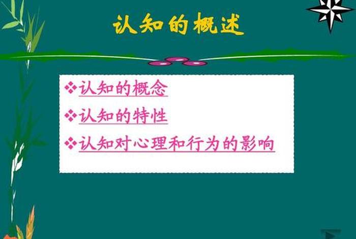 认知的概念 - 审美认知的概念