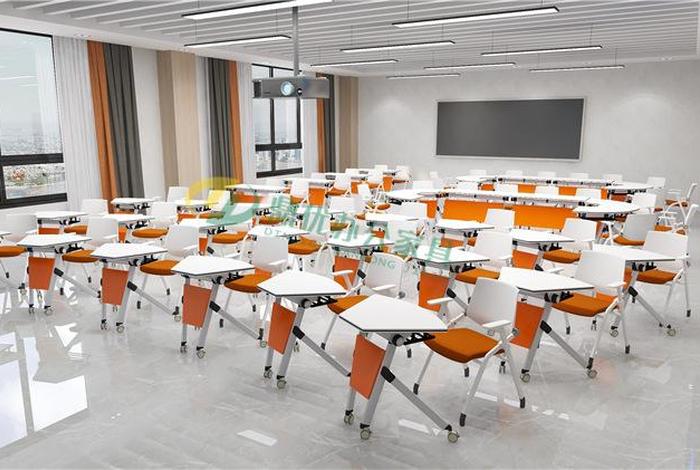 移动学习桌椅一体、多功能桌椅一体化课桌