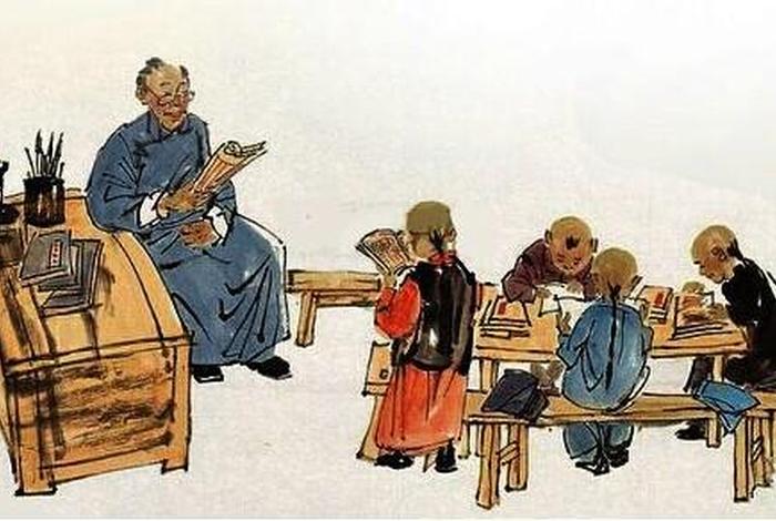 古代学习场景；古代学生上学的地方