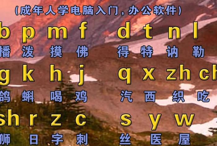 成人拼音学习全课程在线观看，成人汉语拼音初学入门视频