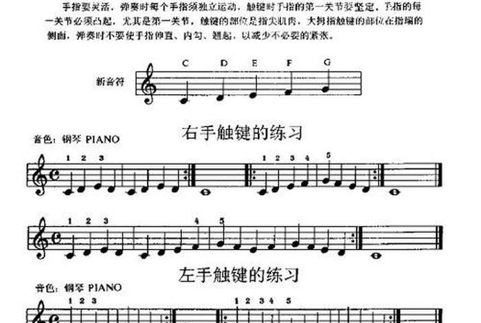 电子琴入门指法图；电子琴入门教程指法