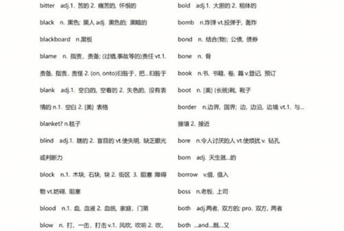 2021英语学习词汇手册 英语词汇手册答案