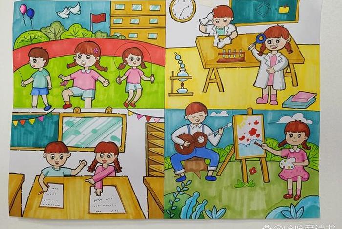 小学生校园生活连环画、小学生校园生活连环画怎么画