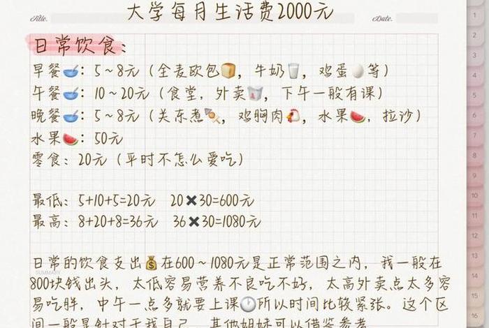 生活费2000够吗，2000生活费怎么花