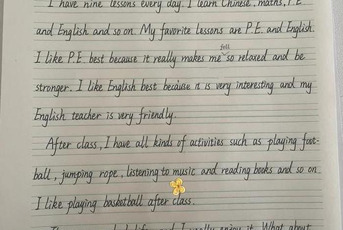 英语作文我的校园生活 英语作文我的校园生活五十字左右