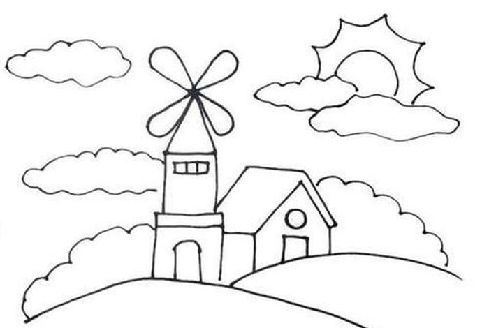 生活美景图片、生活美景简笔画