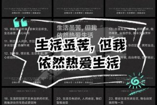 依然热爱生活前面那句叫什么 依然热爱着生活