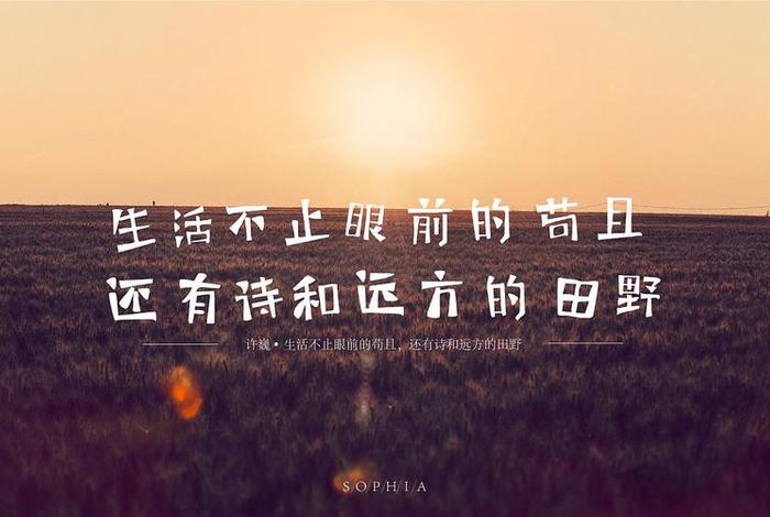 生活不止眼前的苟且下句、生活不止眼前的苟且 什么意思 生活不止眼前的苟且下句、生活不止眼前的苟且 什么意思