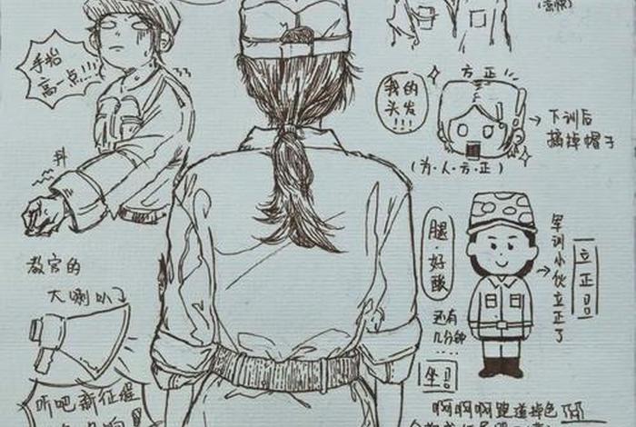 我的军训生活教学视频 我的军训生活绘画