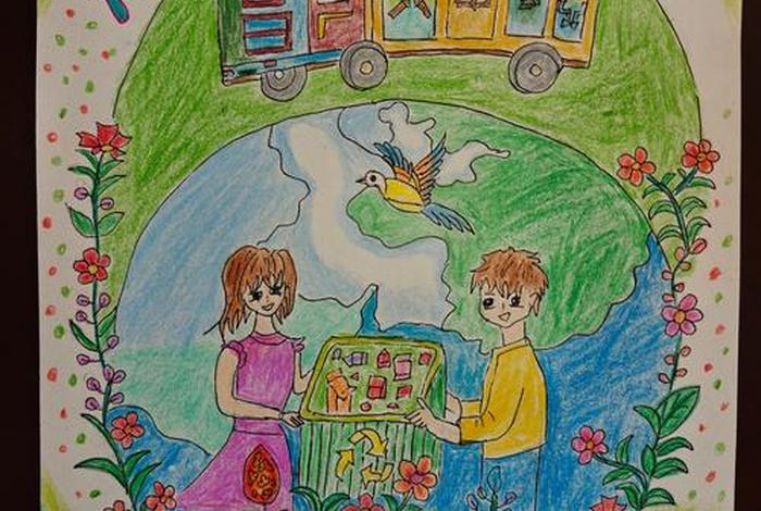 低碳生活画图（低碳生活画画简单又好看）