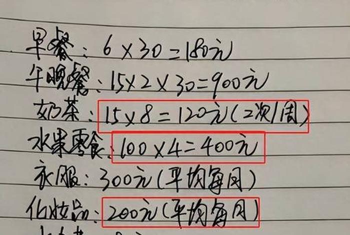 大学生一天生活费多少正常 - 大学生一天多少伙食费