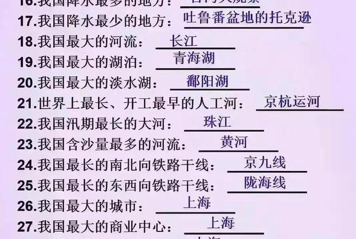 地理与生活知识、地理与生活常识