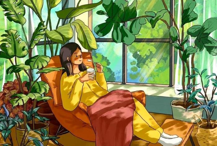 日常生活插画手绘；简单日常生活插画手绘