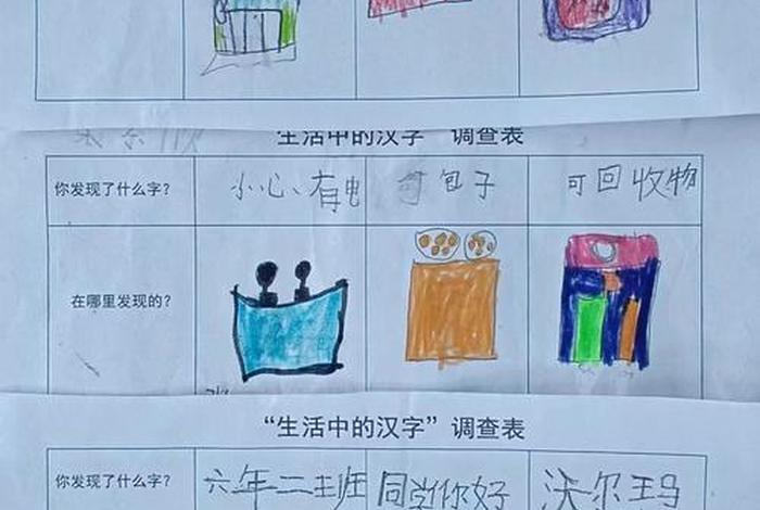 生活中的文字调查表（生活中的文字调查表怎么写）