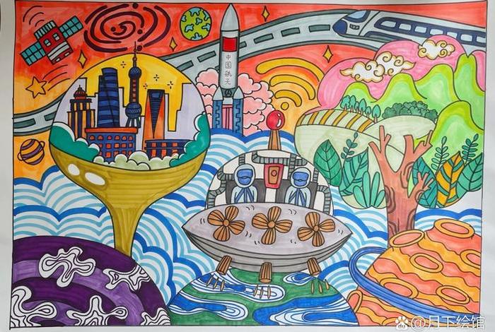 未来智能生活 科幻画展教案大班;智能未来生活科技图画 未来智能生活 科幻画展教案大班;智能未来生活科技图画