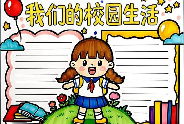 校园生活图片配上文字，校园生活图片绘画