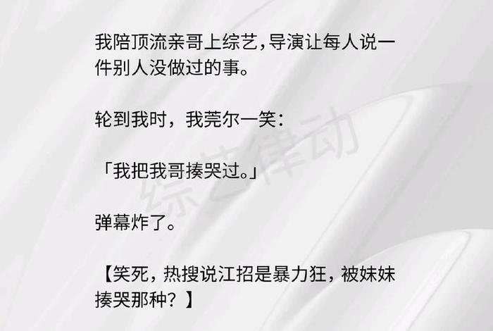 生活类综艺小说；综艺节目生活类