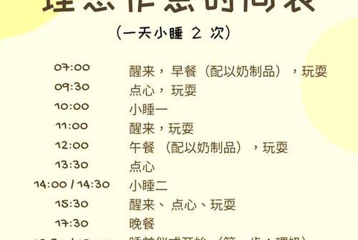 良好生活作息时间表 - 养成良好生活作息