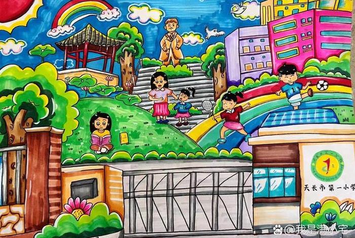 校园生活图画简单又漂亮 - 校园生活图画简单又漂亮四年级