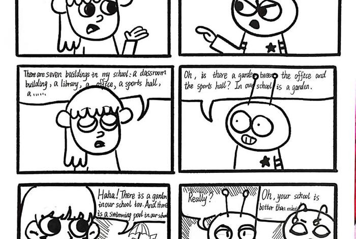 假期生活英文四格漫画 - 我的假期生活四格漫画用英语 假期生活英文四格漫画 - 我的假期生活四格漫画用英语