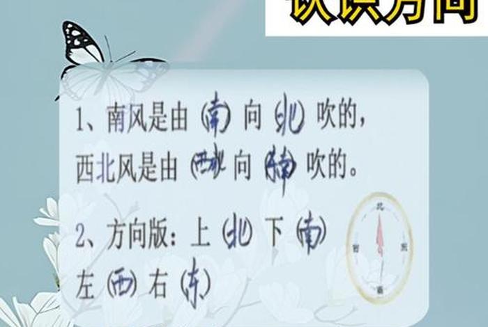 生活中辨别方向的办法二年级（生活中辨别方向的办法二年级数学）