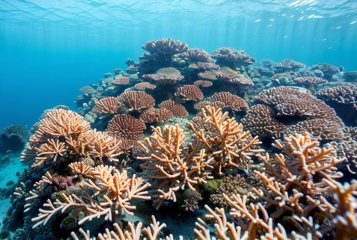 珊瑚生活在浅海；珊瑚一般生活在温暖洁净的浅海环境中,在