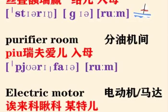 海员的英语 - 海员的英语专业名称