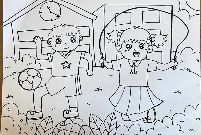校园生活图片简笔画,校园生活图片绘画 校园生活图片简笔画,校园生活图片绘画