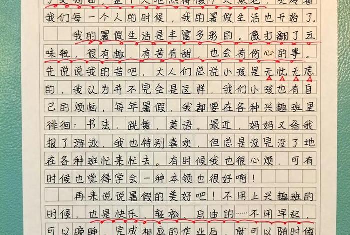 暑假生活作文800字高中 暑假生活作文800字高中在家自学
